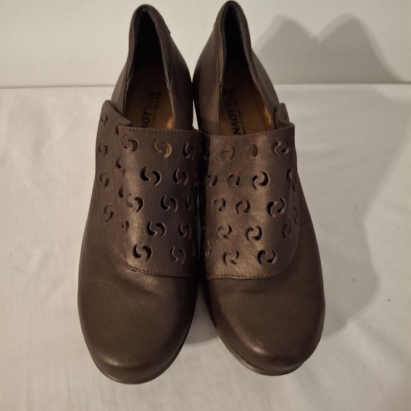 Naot Brown/bronze Leather Clogs with Perforated Design - Picture 1 of 10
